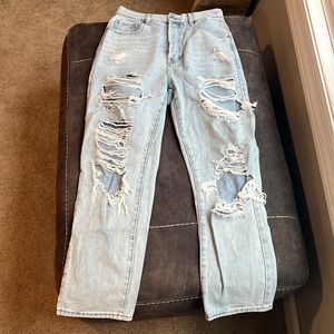 Light wash high rise straight PacSun Jean